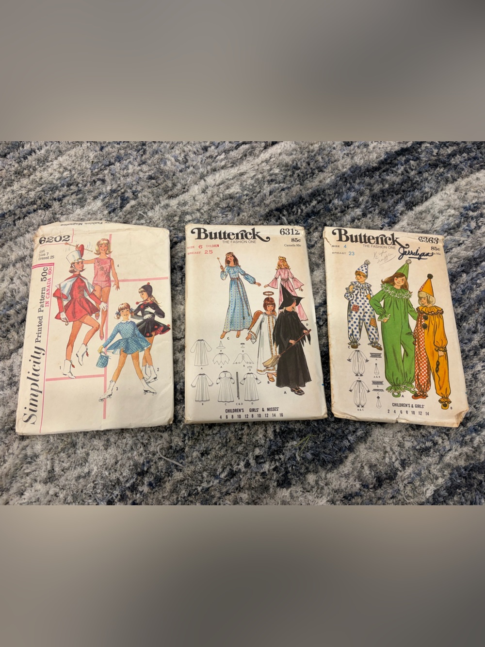 Vintage Sewing Patterns Stack - Simplicity & Butterick